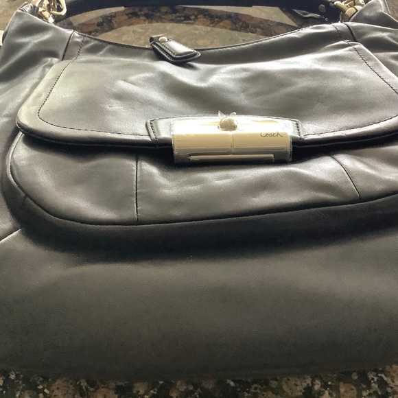 Coach Black Leather Handbag/Shoulder Bag NWT - Picture 1 of 8